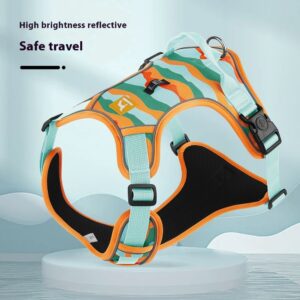 No Pull Breathable Reflective Dog Harness With Leash