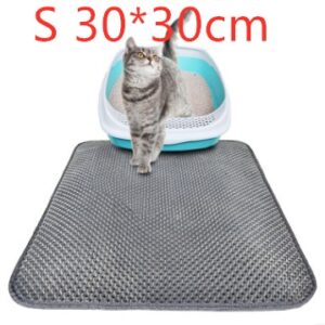 Honeycomb Waterproof Cat Litter Mat – Double Layer Urine-Proof Pad