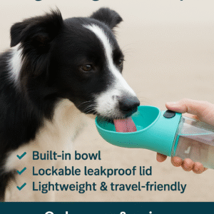 Dog Travel Water Bottle – Leakproof & Portable Hydration for Pets